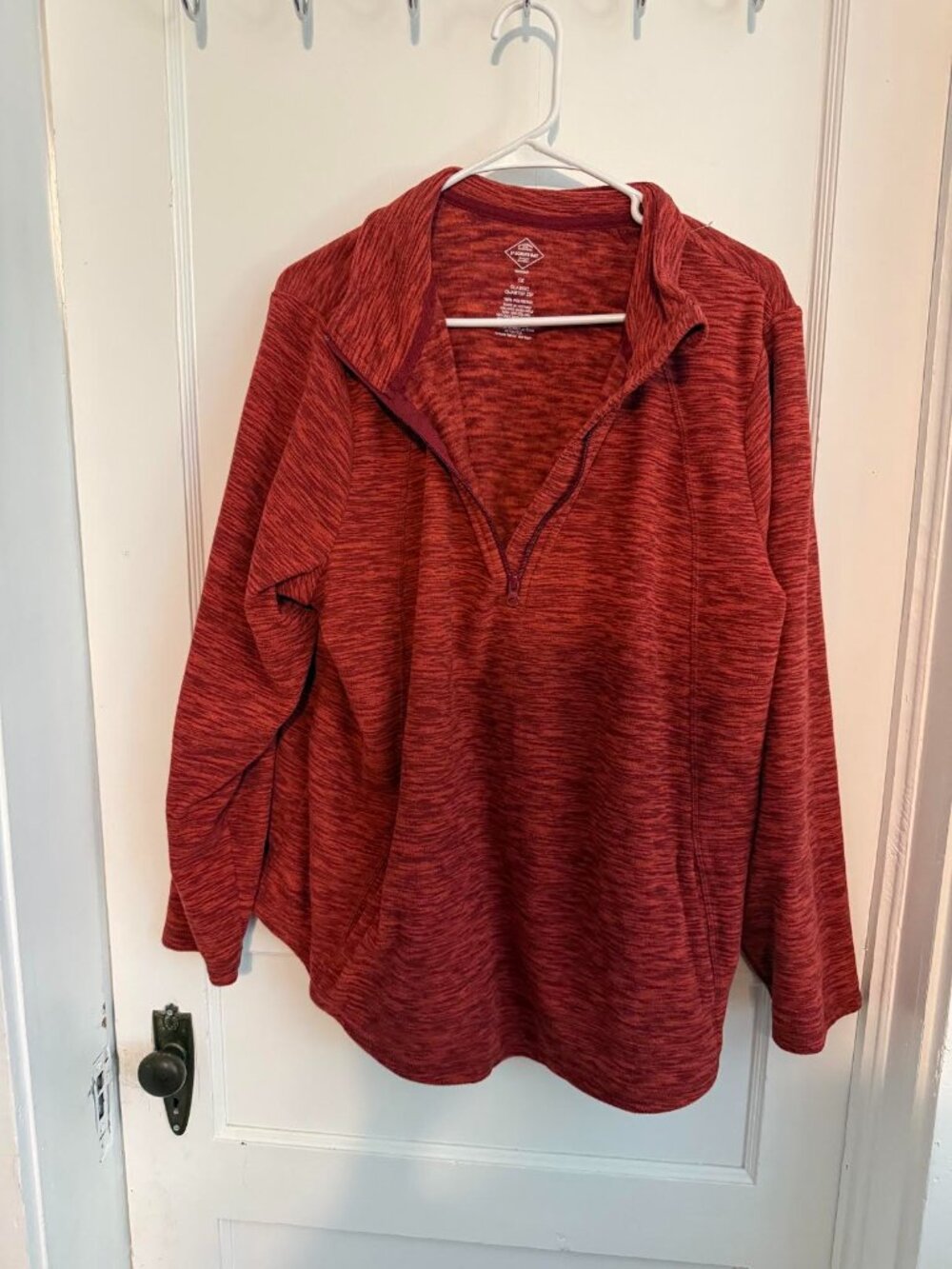 Red Heather Quarter Zip
